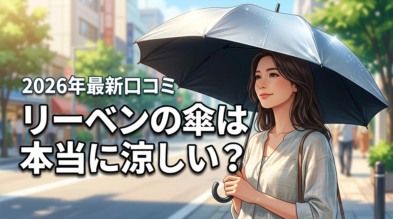 リーベンのひんやり傘は本当に涼しい?口コミから分かった遮熱性能と悪い評判