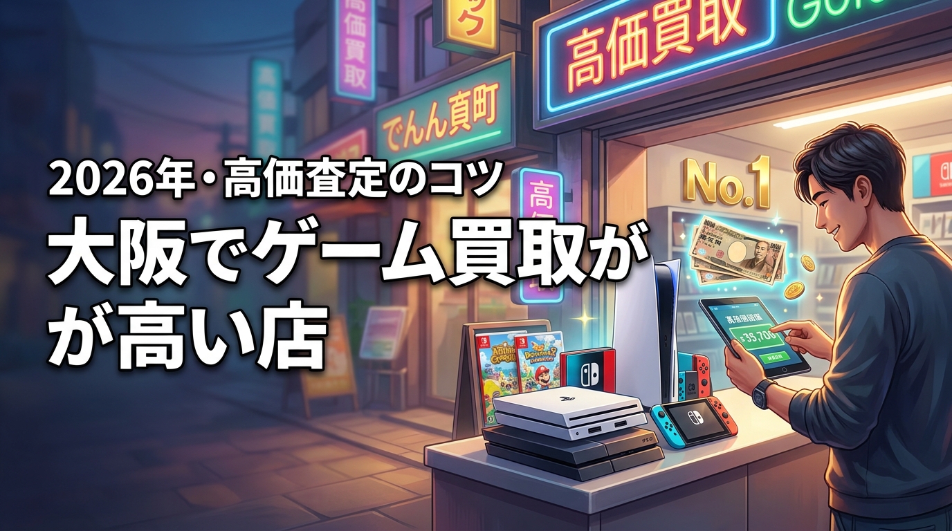 大阪でゲーム買取が高いのはどこ？持ち込みより査定額を上げる意外な方法