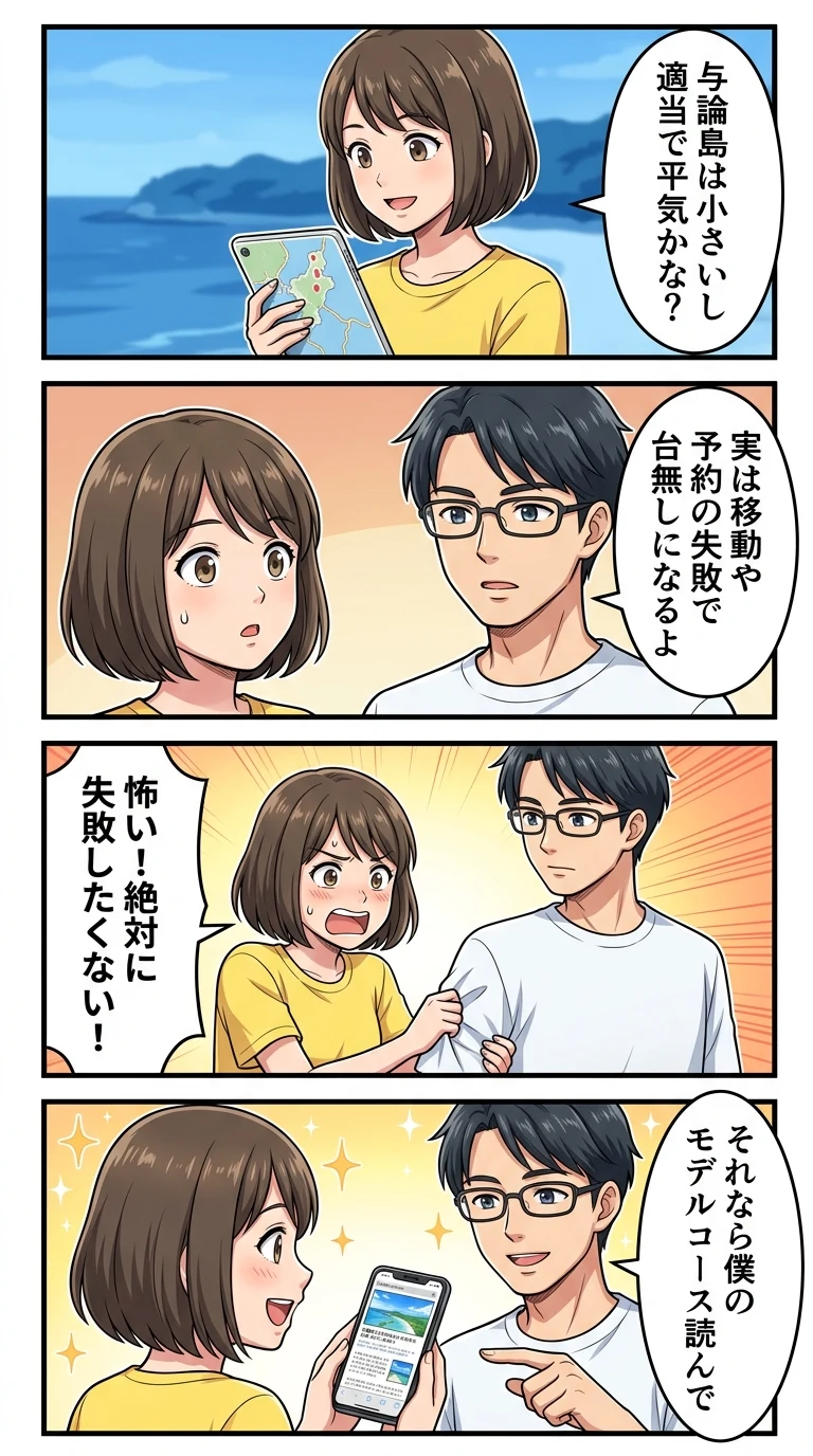 与論島 観光 2泊3日 モデルコース
