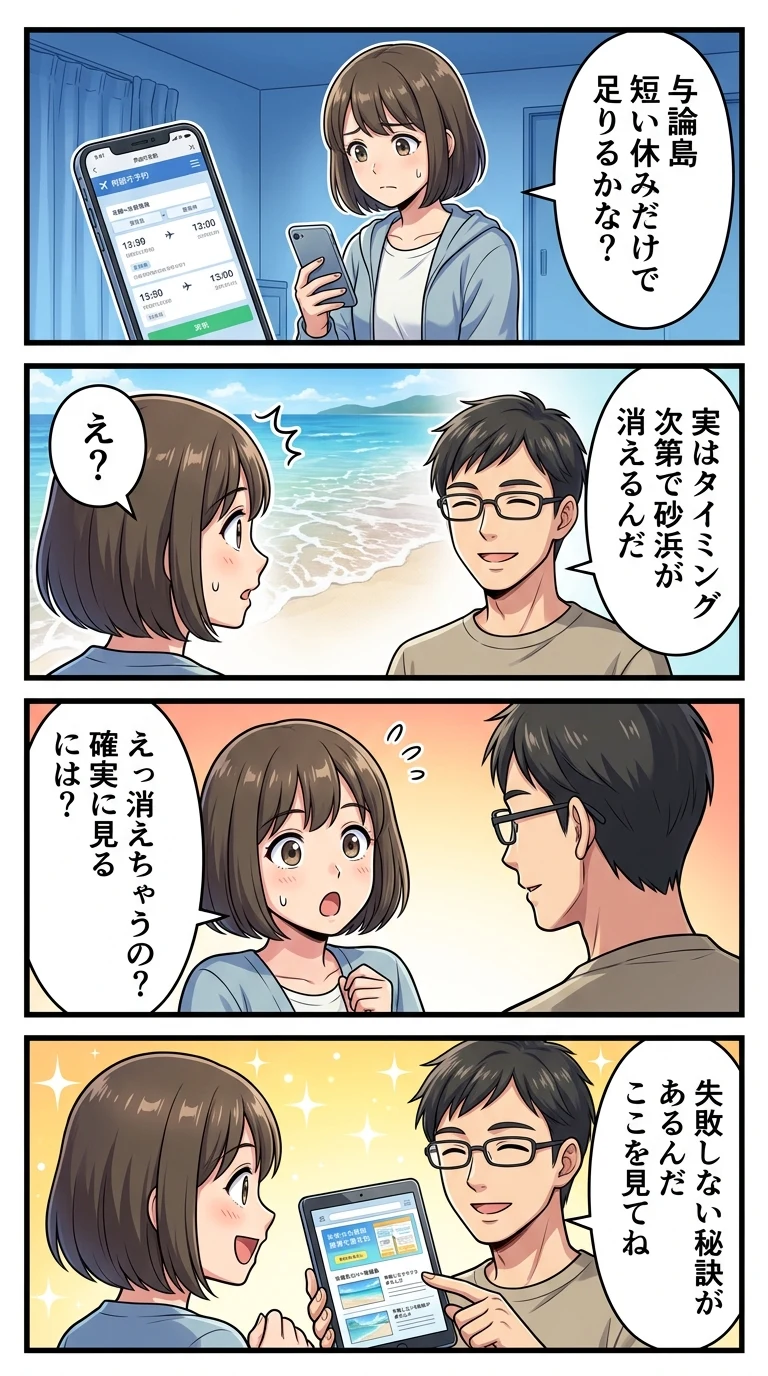 与論島　何泊　必要？