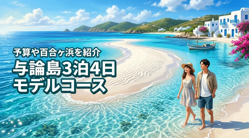 【完全保存版】与論島旅行の3泊4日モデルコース！百合ヶ浜や予算も丸わかりガイド