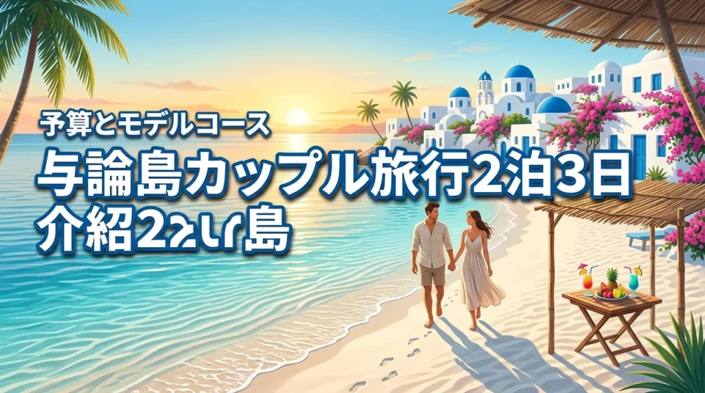 与論島でのカップル旅行を120%楽しむ2泊3日モデルコース！予算や注意点も解説