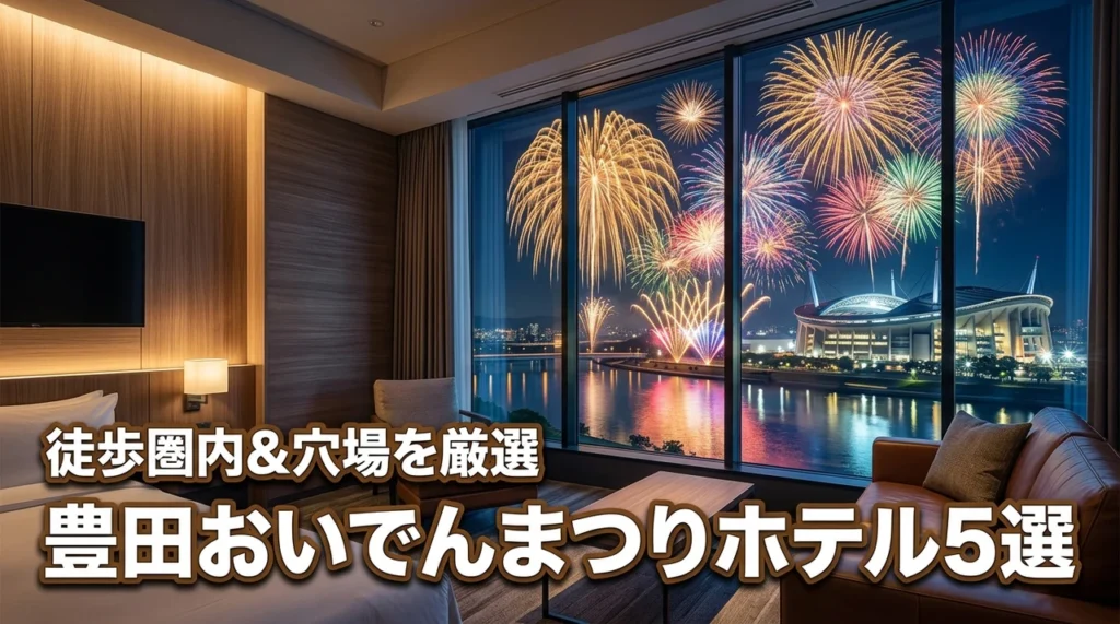 豊田おいでんまつり花火大会のホテルおすすめ5選！徒歩圏内や穴場エリアを厳選紹介