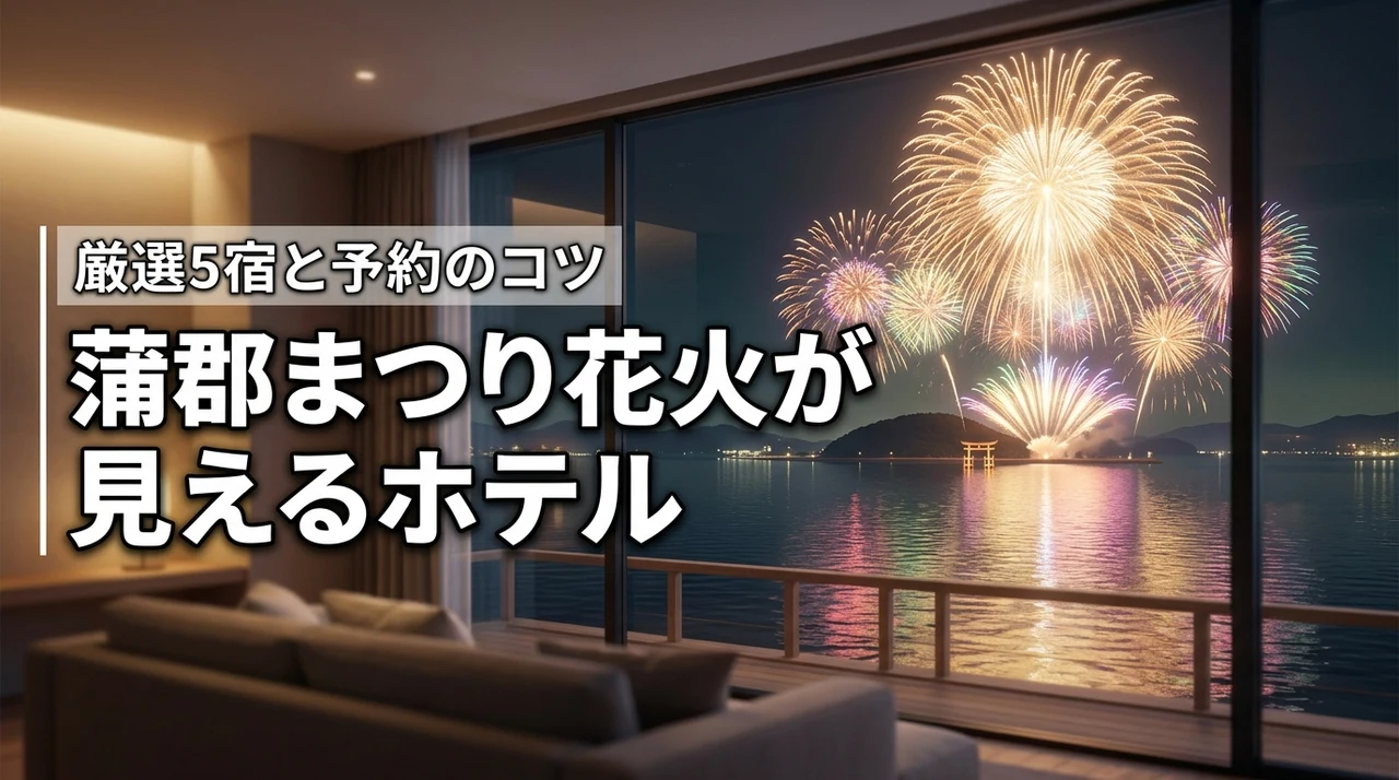 蒲郡まつり納涼花火大会におすすめのホテル5選!部屋から見える宿と予約のコツ