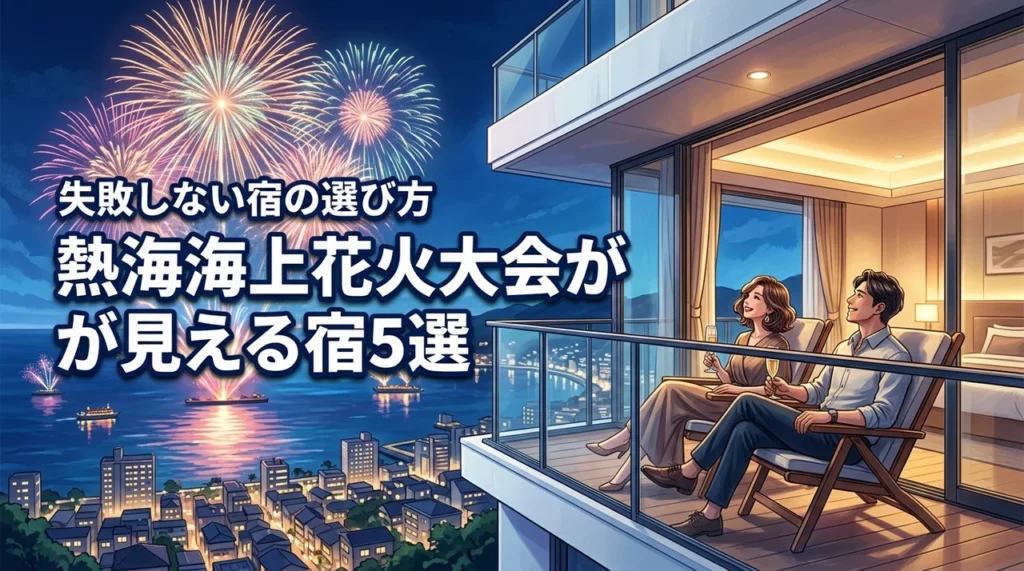 熱海海上花火大会を客室から楽しむホテルおすすめ5選！失敗しない宿選びのコツも紹介