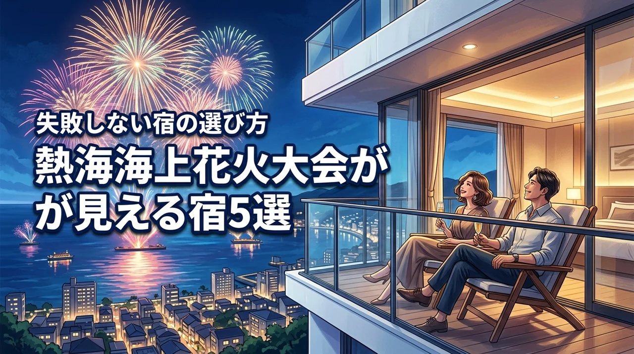 熱海海上花火大会を客室から楽しむホテルおすすめ5選!失敗しない宿選びのコツも紹介