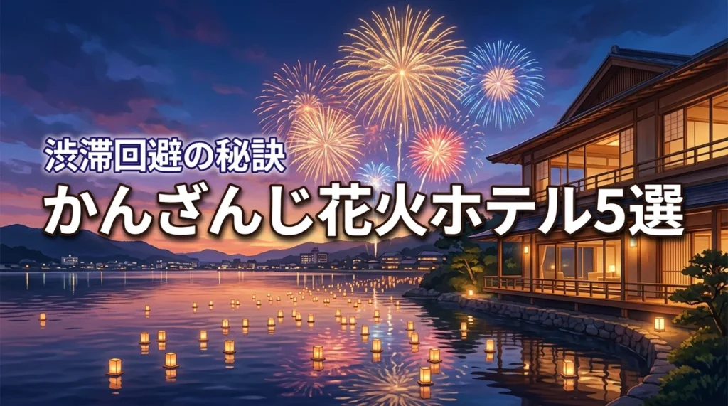 浜名湖かんざんじ温泉灯篭流し花火大会のおすすめホテル5選!渋滞を避けて楽しむ秘訣
