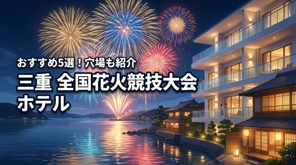全国花火競技大会(三重)のホテルおすすめ5選!会場近くや穴場を厳選紹介