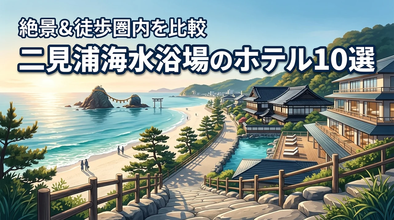 【二見浦海水浴場】ホテルでオススメ10選！徒歩圏内やオーシャンビューの宿を比較