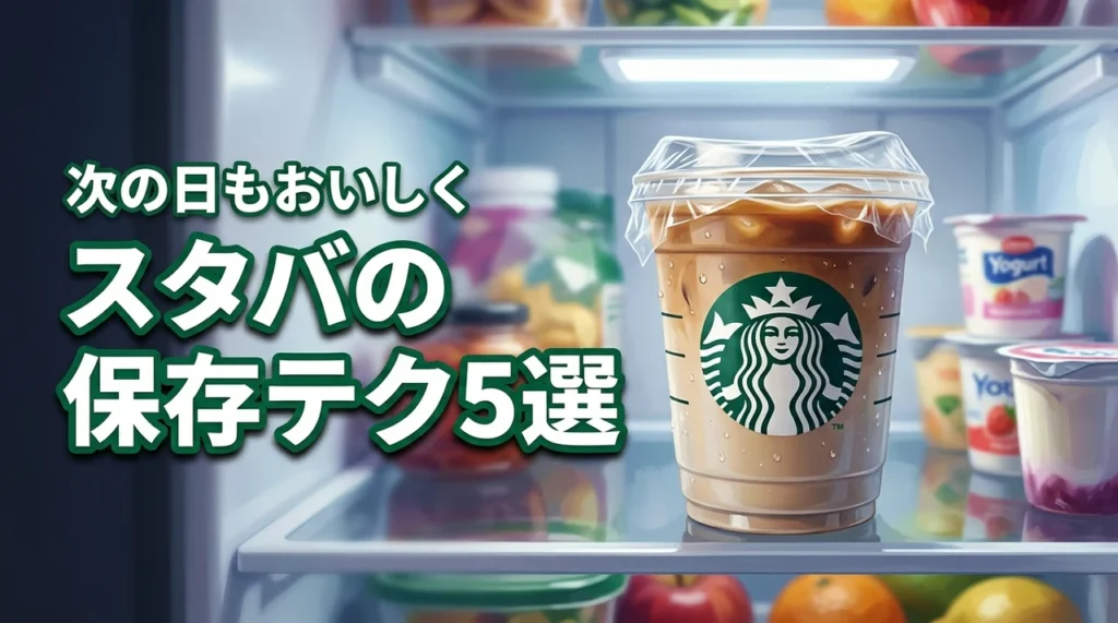 スタバは次の日でも飲める?保存方法や賞味期限を徹底解説する保存テク5選