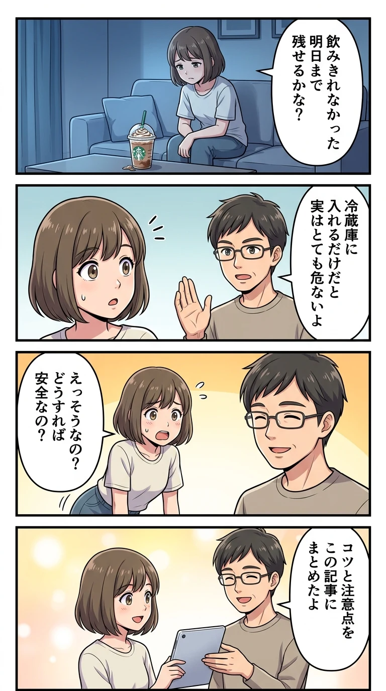 スタバ フラペチーノ 次の日