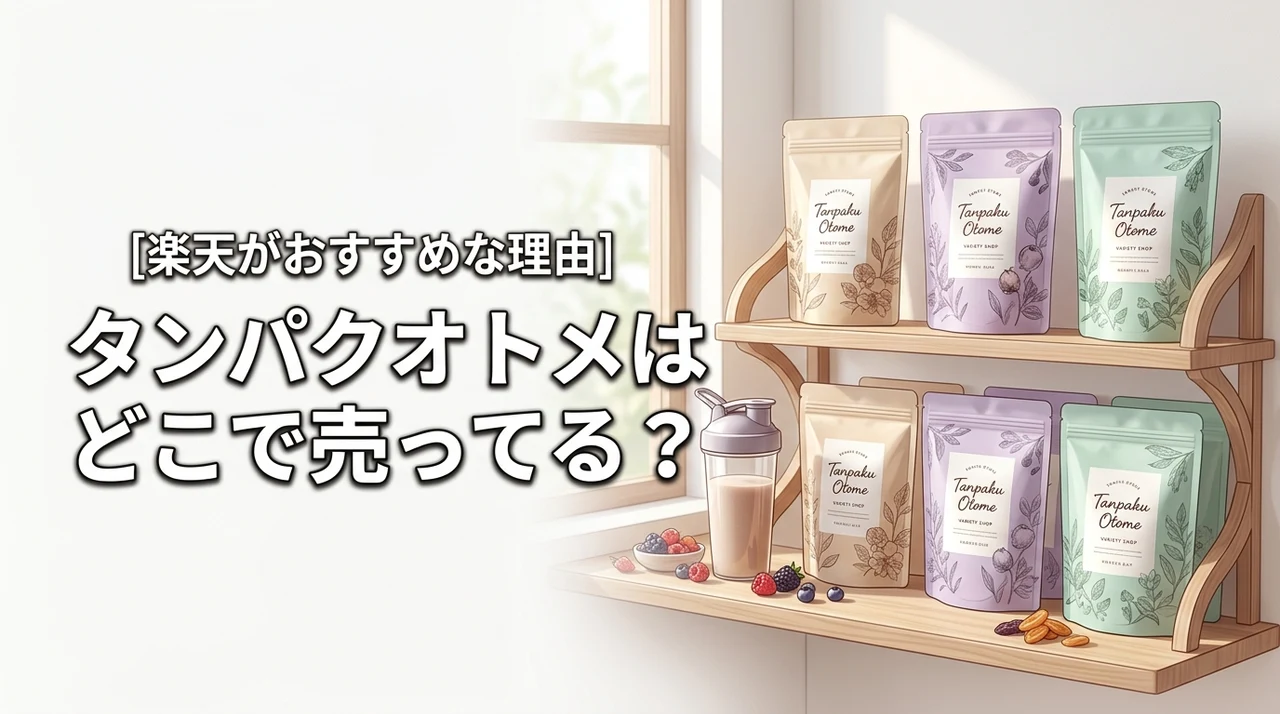 タンパクオトメはどこで売ってる？迷ったら楽天で買うべき理由