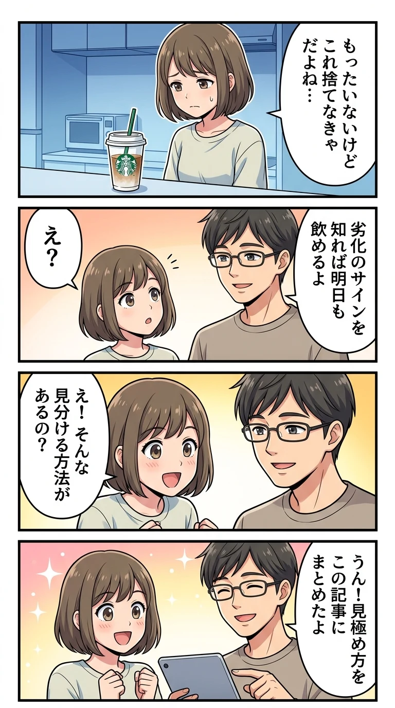 スタバ ラテ 翌日