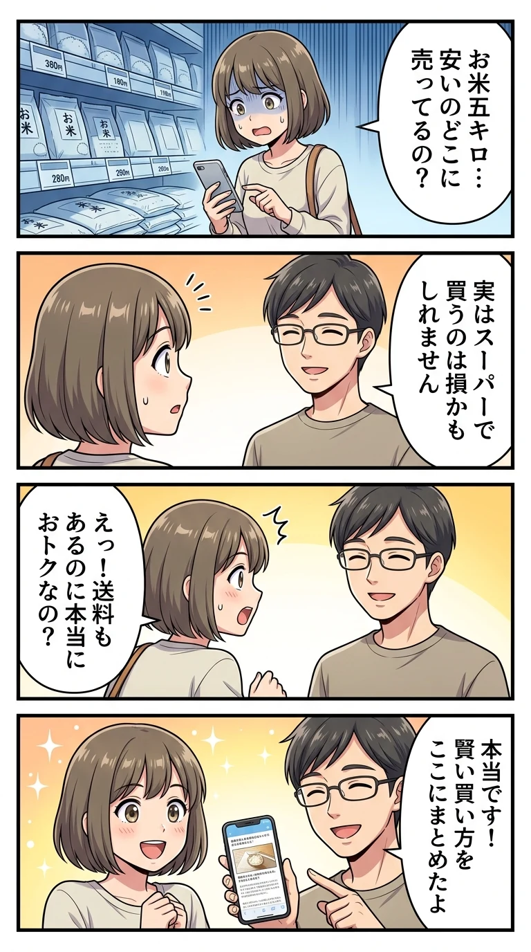 お米 五キロ 安い どこに売ってる？