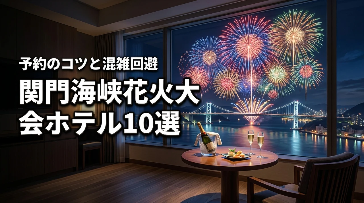 関門海峡花火大会ホテル予約ガイド｜オススメ10選と混雑回避のコツを解説