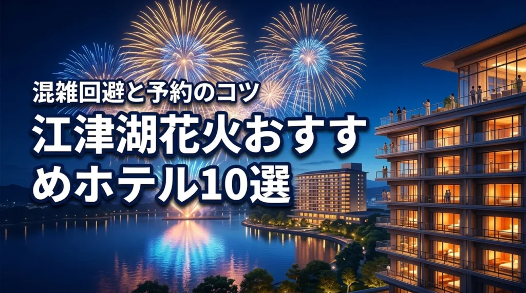 江津湖の花火大会の混雑を回避！ホテルでオススメの10選と予約のコツを伝授