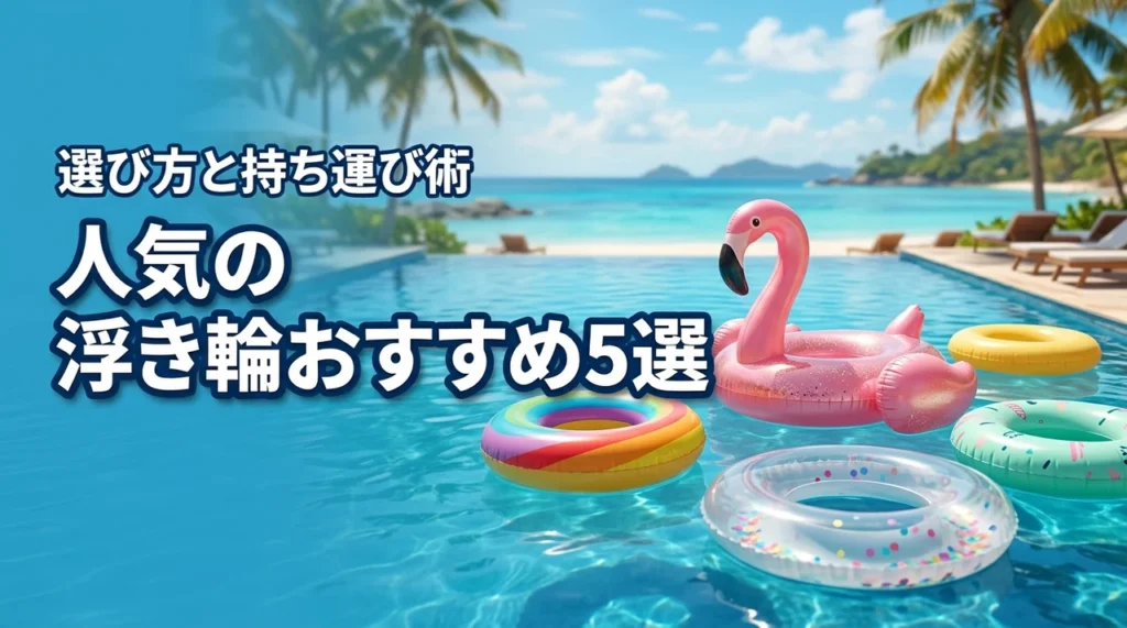 浮き輪の人気オススメ5選!失敗しない選び方や効率的な持ち運び術も解説