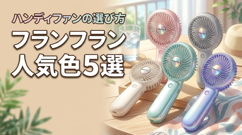 フランフランのハンディファン人気色ランキング5選！自分に似合う色の選び方
